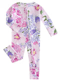 PoshTOT Morning Glory Bamboo Baby Convertible Zippy Romper