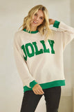 CLOUDY KNIT JOLLY RINGER SWEATSHIRT (T-42174)
