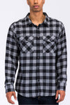 Full Checkered Long Sleeve Flannel Button Shirt