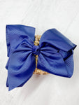 Texas Size Big Hair Bows - French Clip - 6.5"