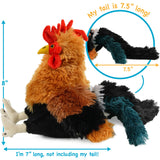 Riley The Rooster | 8 Inch Chicken Stuffed Animal Plush