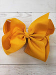 Texas Size Big Hair Bows - French Clip - 6.5"