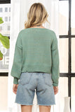 OPEN FRONT CARDIGAN WITH A V-NECK- LESW4111