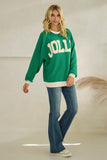 CLOUDY KNIT JOLLY RINGER SWEATSHIRT (T-42174)