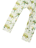 PoshTOT Green Sea Turtle Bamboo Baby Convertible Zippy Romper