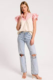 UT1093 Embroidered Detail Blouse