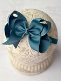 Classic Grosgrain Hair Bow - Satin Headband - 4.5"