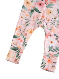 PoshTOT Small Floral Prints Bamboo Baby Convertible Zippy Romper