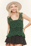 CASUAL CROCHET TANK TOP- LET3162