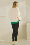 CLOUDY KNIT JOLLY RINGER SWEATSHIRT (T-42174)