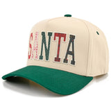 C.C SANTA APPLIQUE LETTER Embroidered Trucker Cap