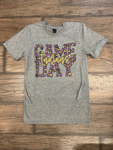 Leopard Indians Game Day tee