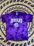 Purple Tie Dye Indians Tee