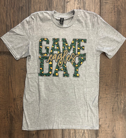 Leopard Game Day Eagles Tee