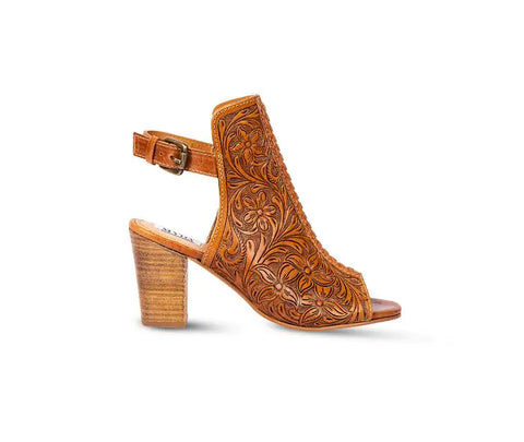 Monika Boot in Hand-tooled Leather