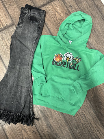Youth Eagles Basketball Hoodie