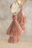 Disc & Tassel Earrings