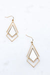 DOUBLE KITE SHAPED EARRINGS