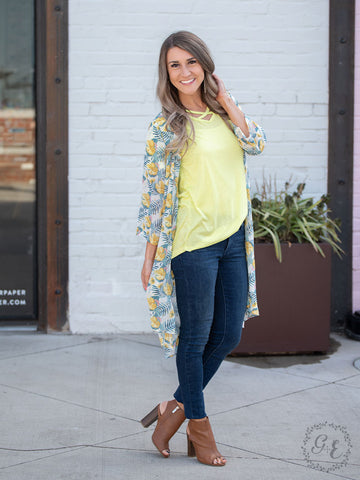 Tropical Floral Kimono