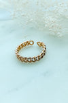 Gold braided ring