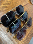 Studded Aviator Mix Tint Sunglasses