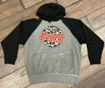 Bengals Two-Tone Leopard Circle Hoodie