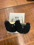 Black Fringe Earring