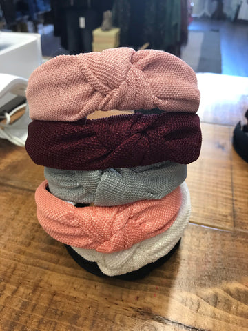 Solid Knotted Hard Headbands