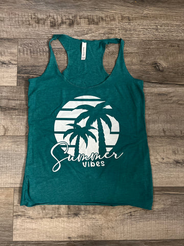 Summer Vibes Racerback Tank