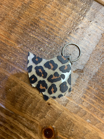 Ohio Leopard Keychain