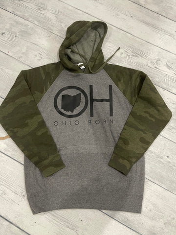 Ohio Born Camo Hoodie