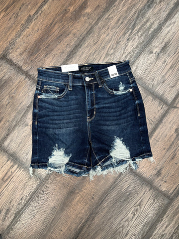 JB High Waisted Destroyed Shorts