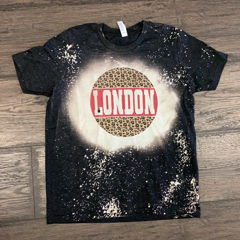 Youth London Leopard Circle Bleached Tee
