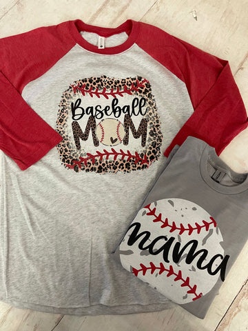 Baseball Mom Tee 3/4