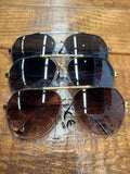 Studded Aviator Mix Tint Sunglasses