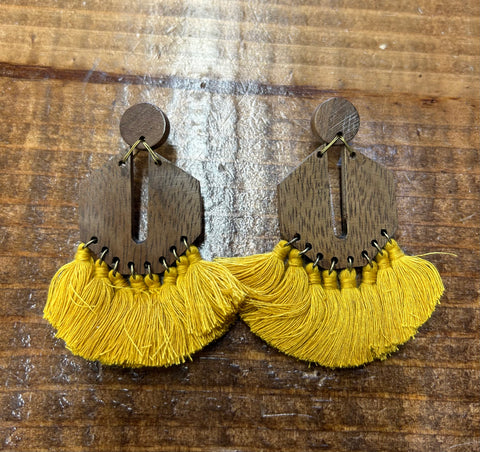 Boho Mustard Earrings